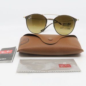 RB 3546 9009/85 Ray-Ban Gold/ Brown Sunglasses 52mm with case
